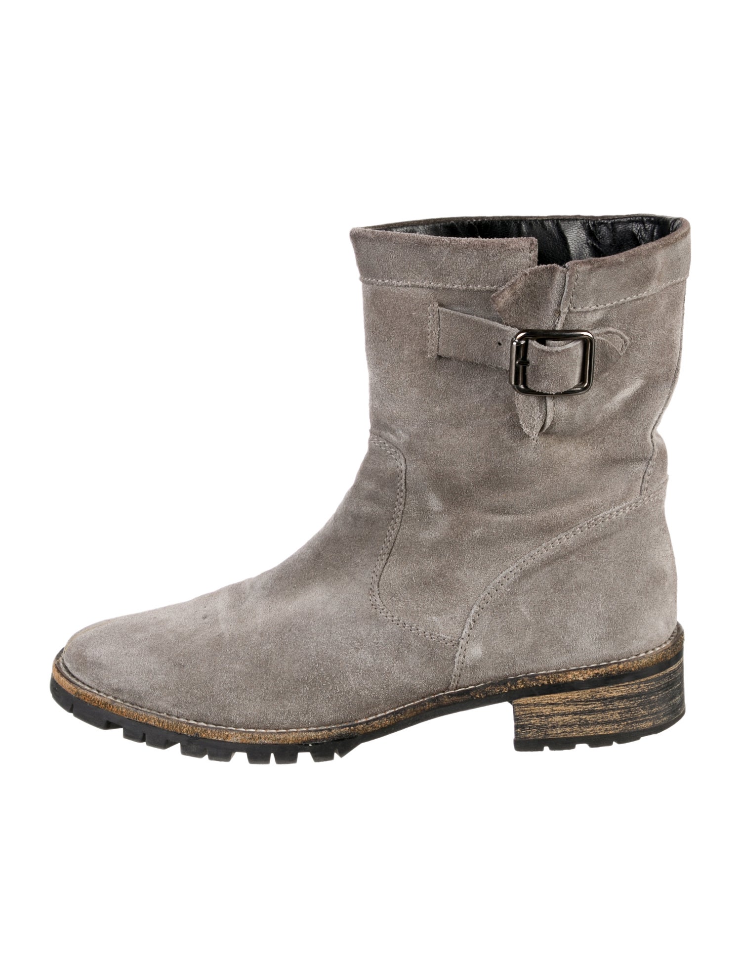 Elyse Walker Suede Moto Boots