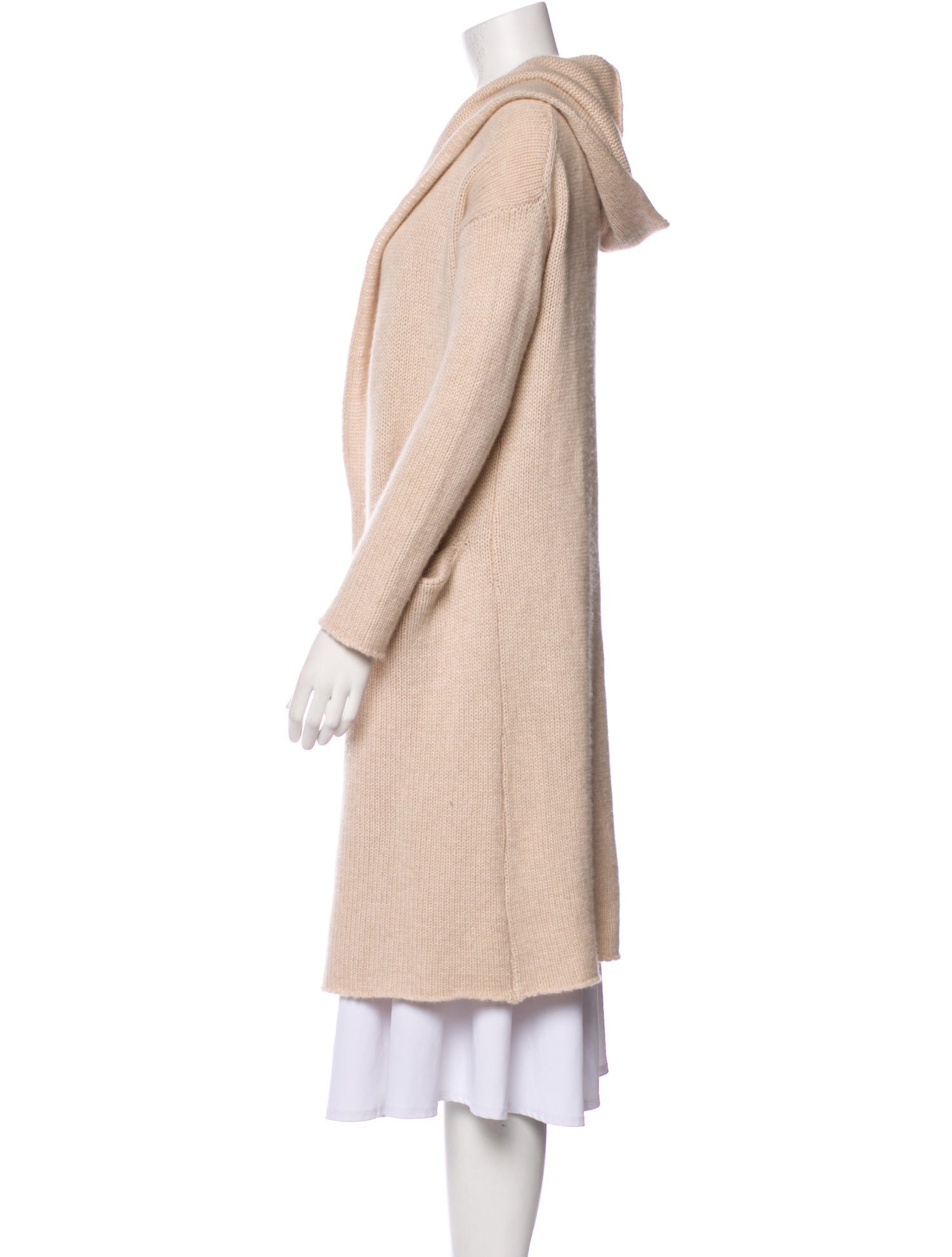 Elyse Walker Cashmere Open Front Sweater