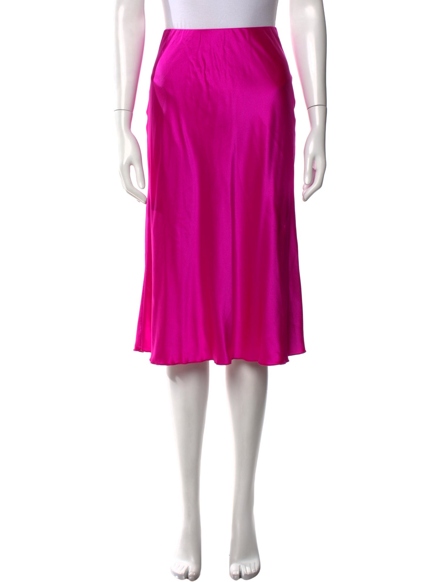 Elyse Walker Silk Knee-Length Skirt