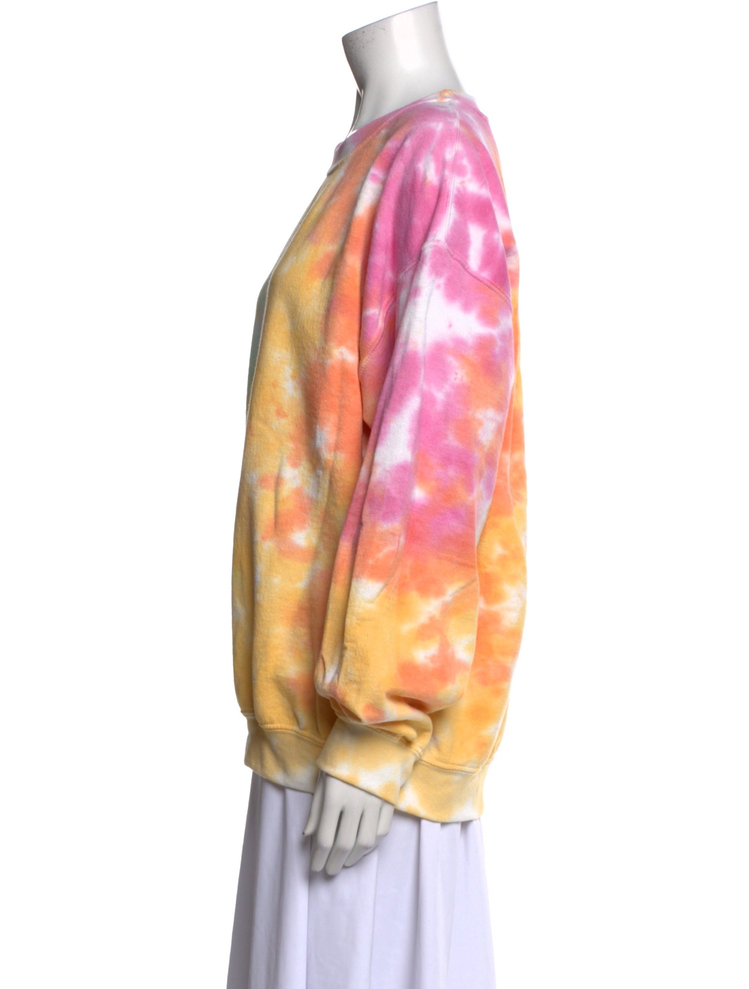 Elyse Walker Tie-Dye Print Crew Neck Sweatshirt