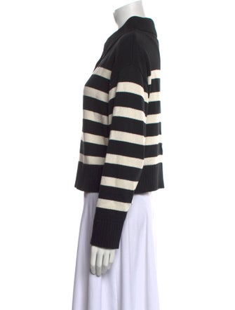 Elyse Walker Striped Mock Neck Sweater