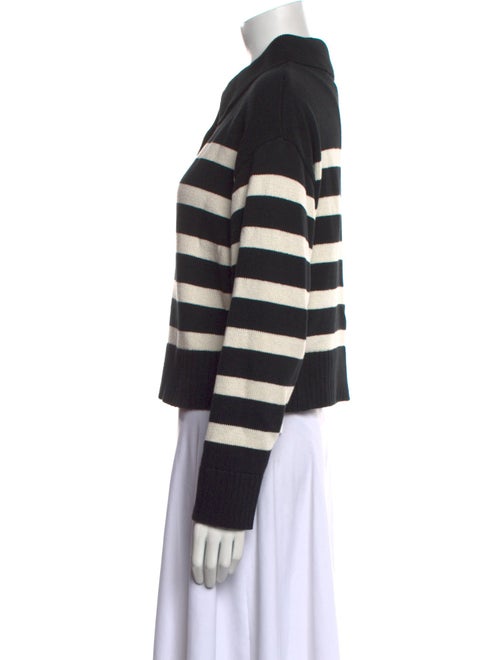 Elyse Walker Striped Mock Neck Sweater