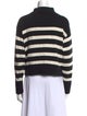 Elyse Walker Striped Mock Neck Sweater