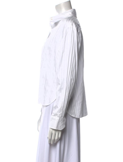 Elyse Walker Striped Long Sleeve Button-Up Top