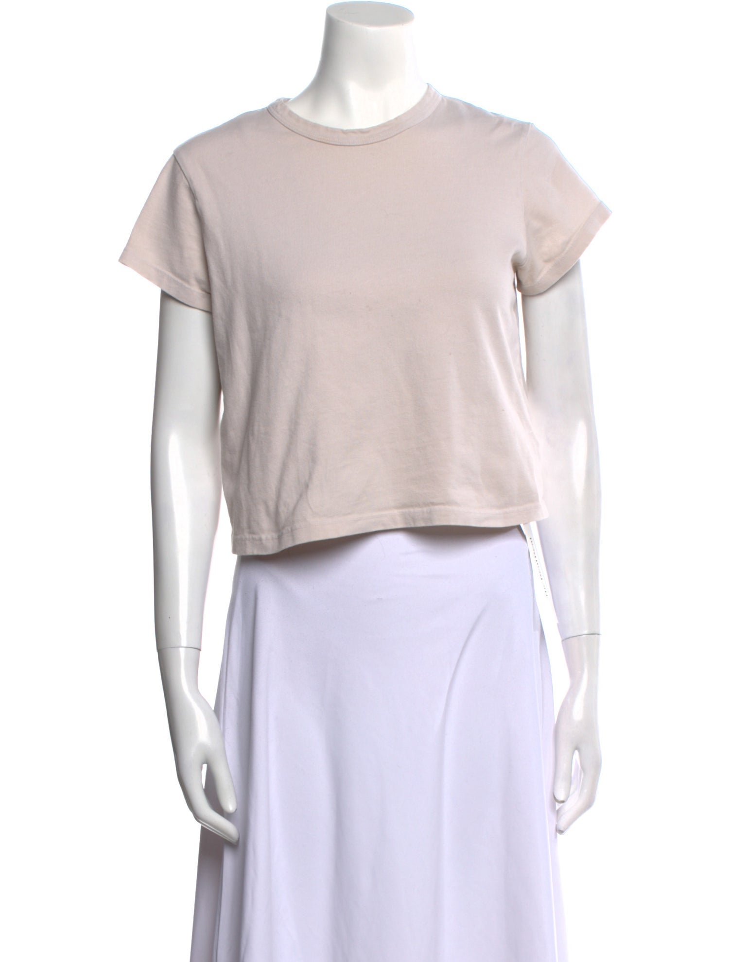 Elyse Walker Crew Neck Short Sleeve Crop Top