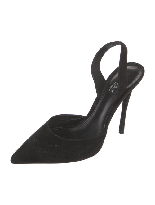 Elyse Walker Suede Slingback Pumps