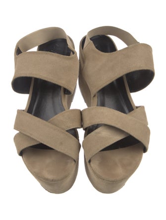 Elyse Walker Suede Slingback Sandals