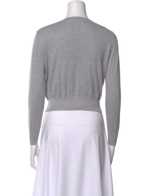 Elyse Walker V-Neck Long Sleeve Crop Top