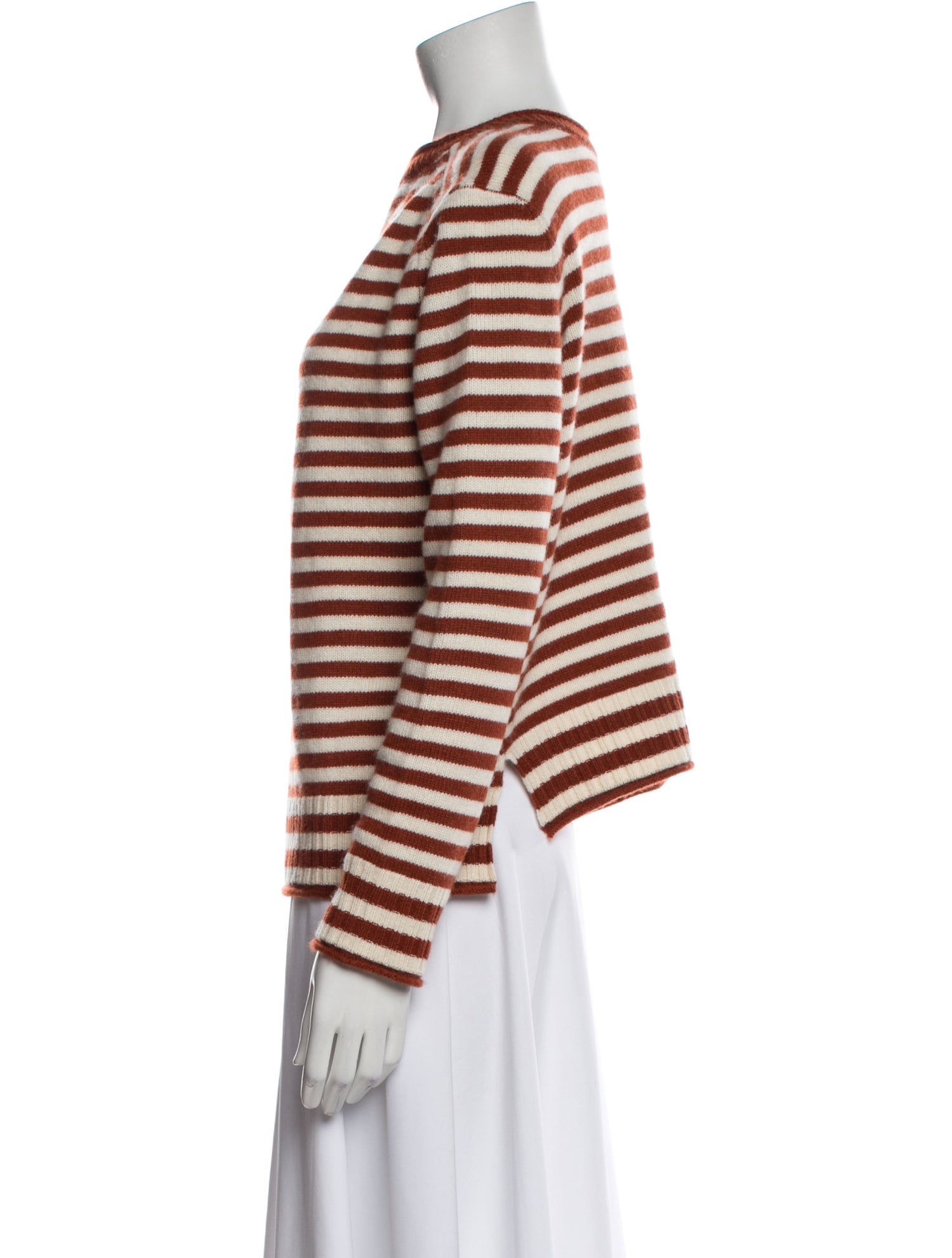 Elyse Walker Cashmere Striped Sweater