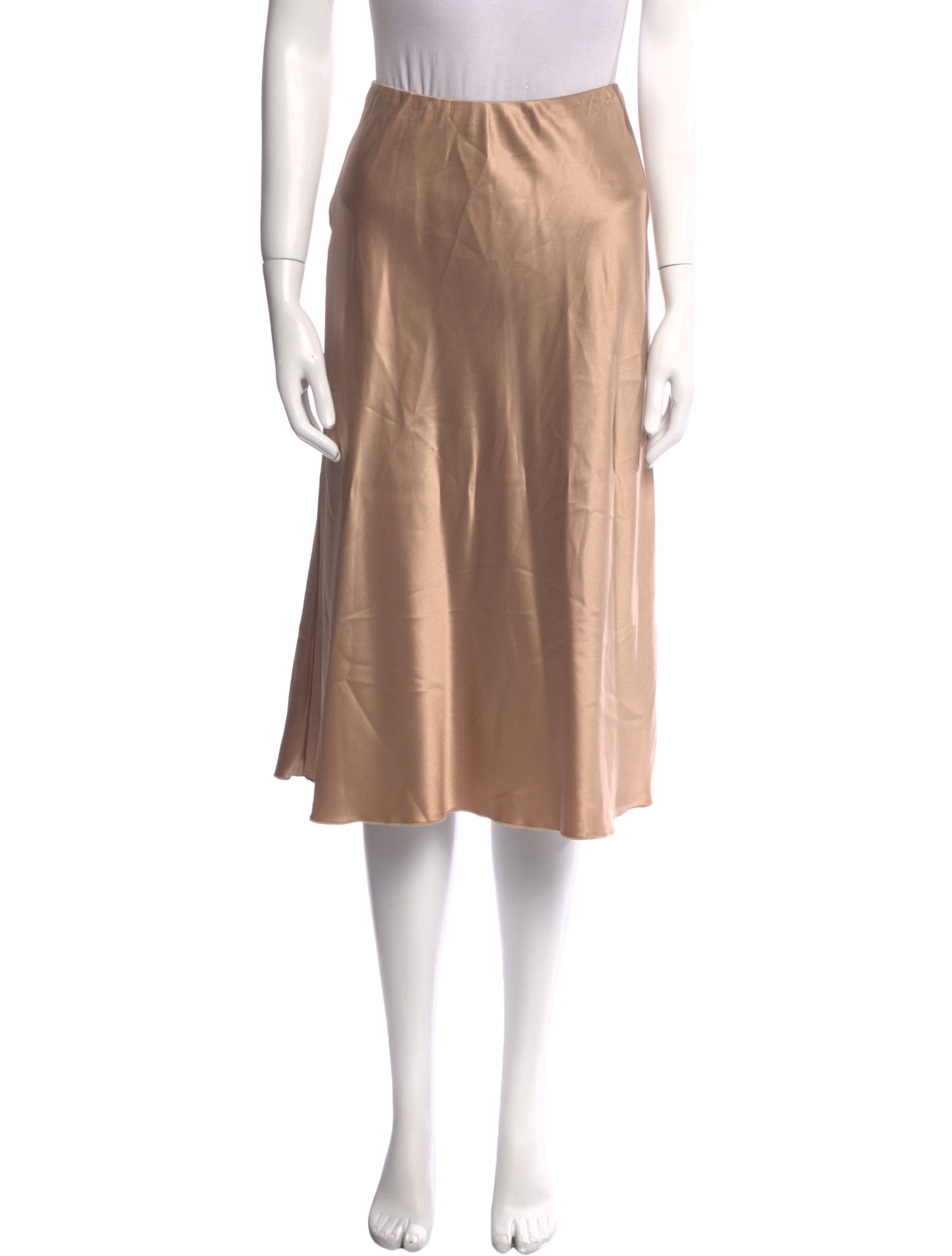 Elyse Walker Silk Knee-Length Skirt