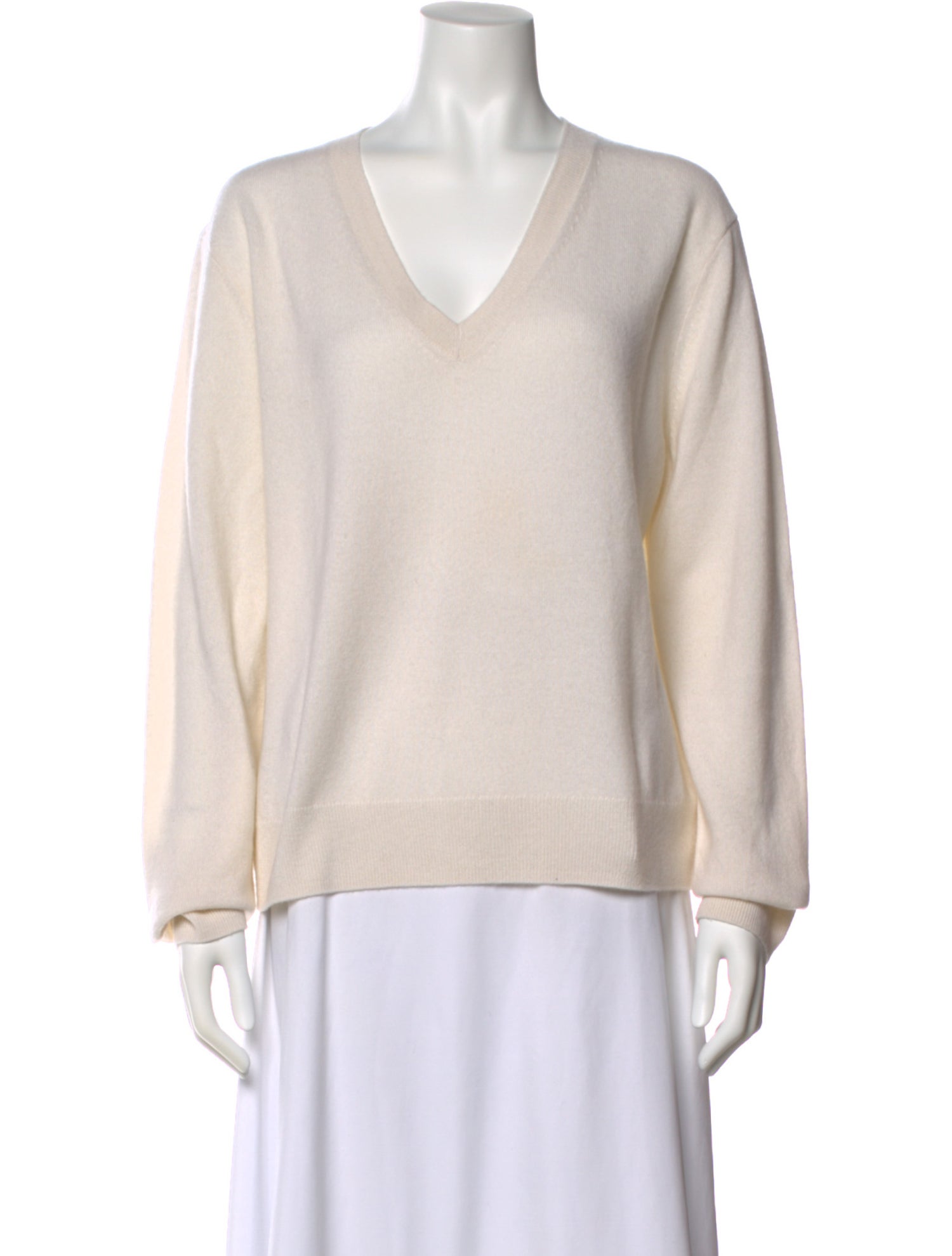 Elyse Walker Cashmere V-Neck Sweater
