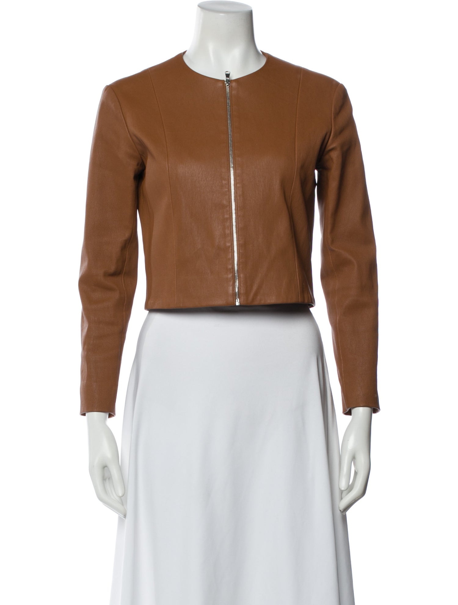 Elyse Walker Leather Biker Jacket