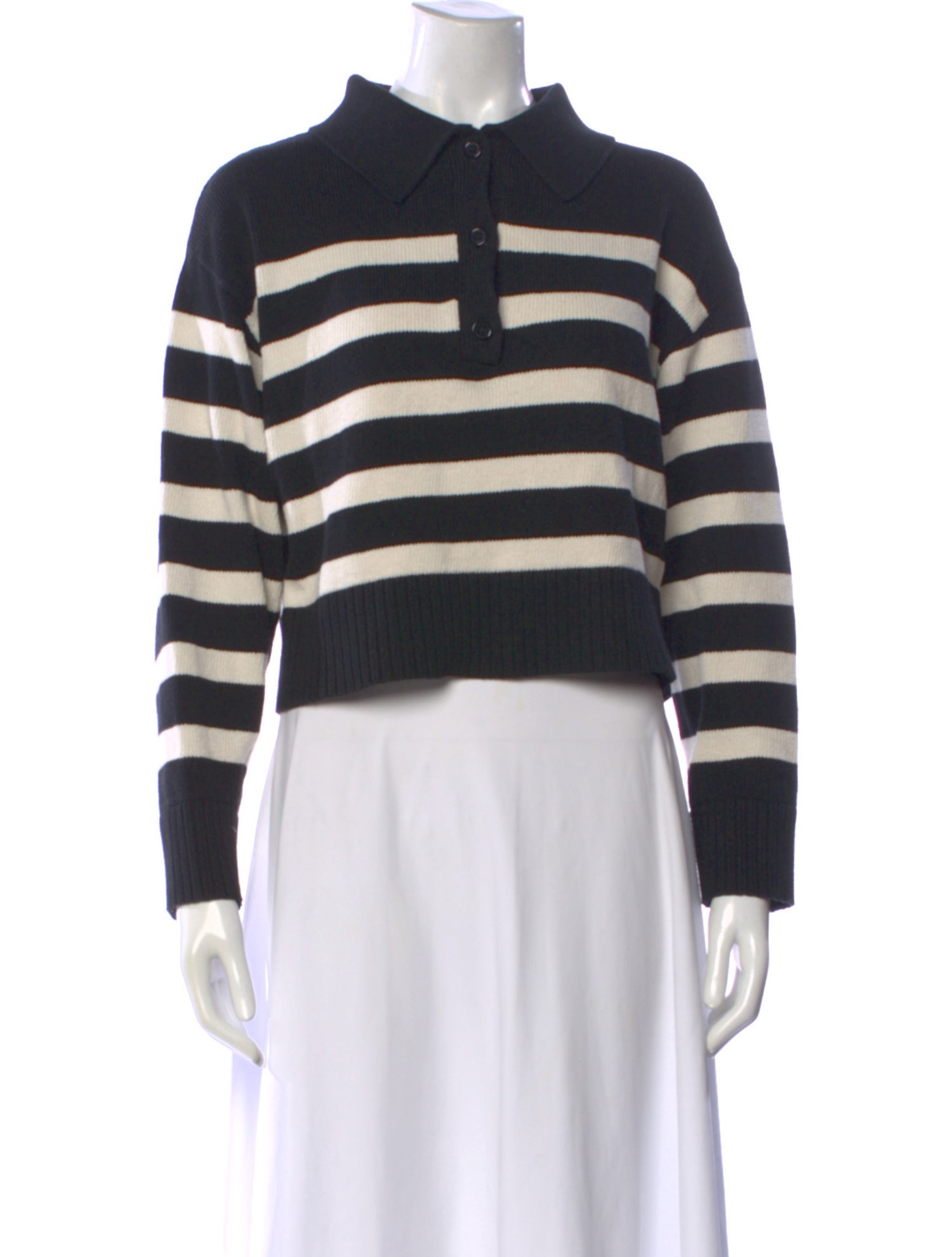 Elyse Walker Striped Long Sleeve Top