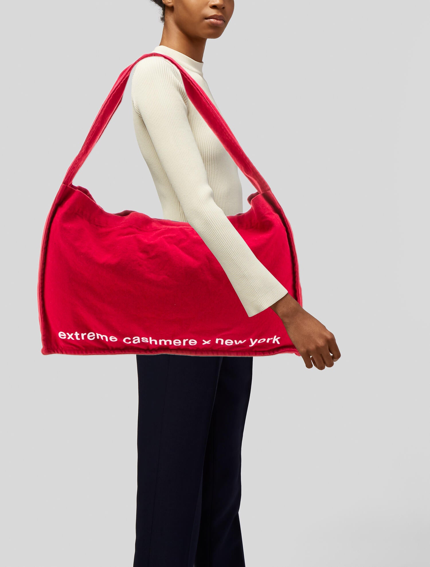 Extreme Cashmere Canvas Hobo