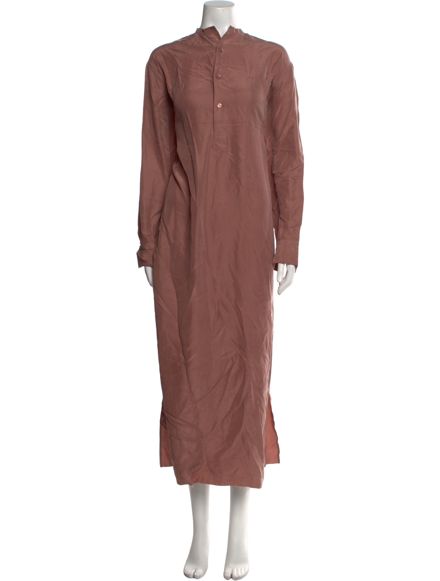 Extreme Cashmere Mock Neck Long Dress