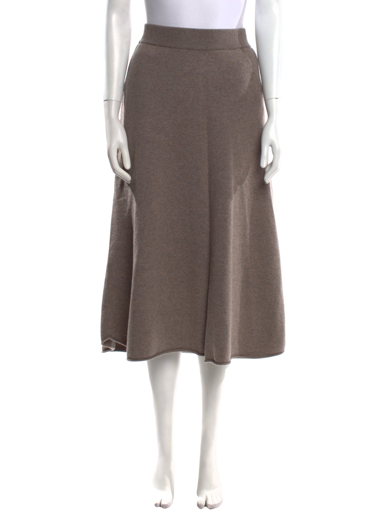 Extreme Cashmere Midi Length Skirt