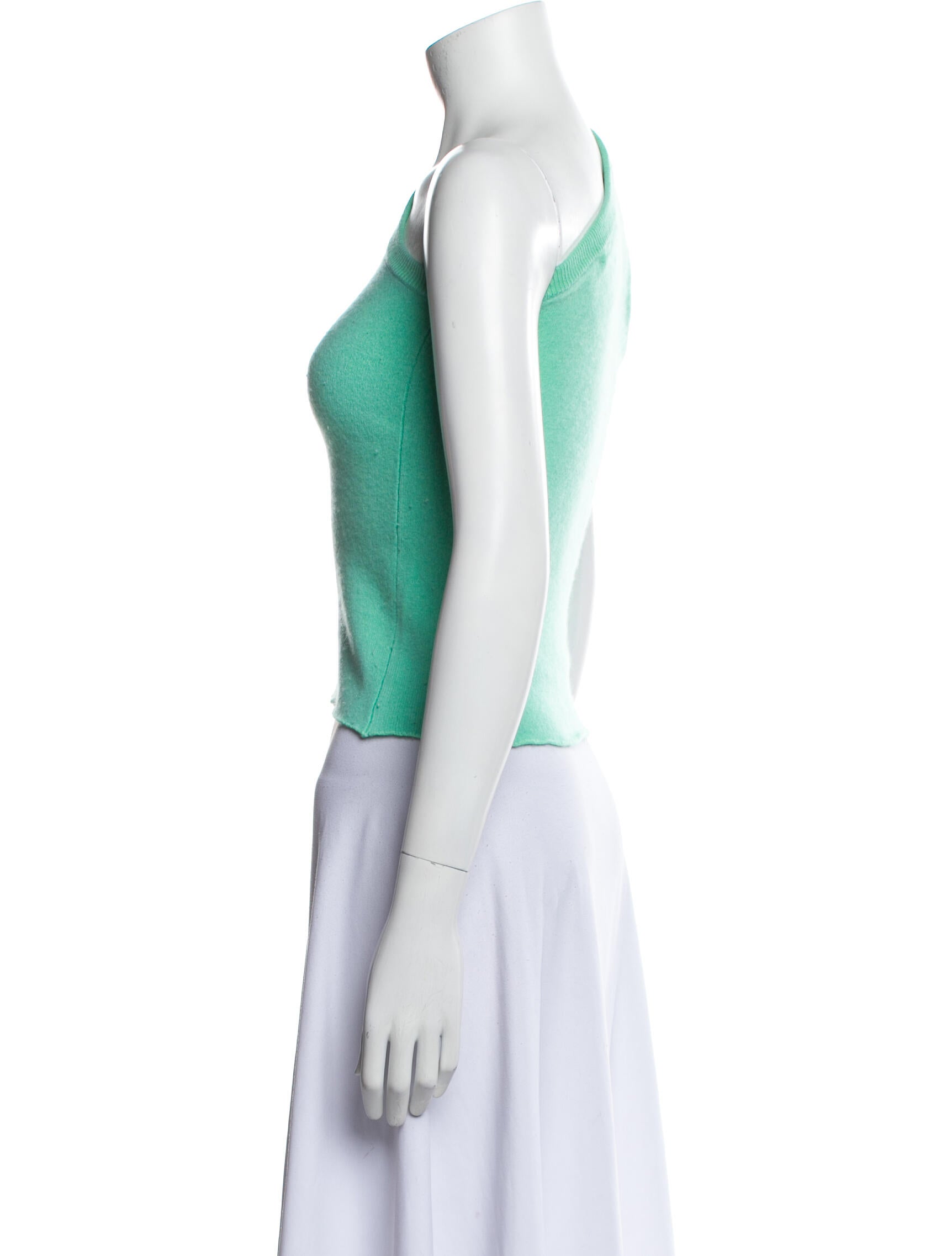 Extreme Cashmere Cashmere One-Shoulder Crop Top