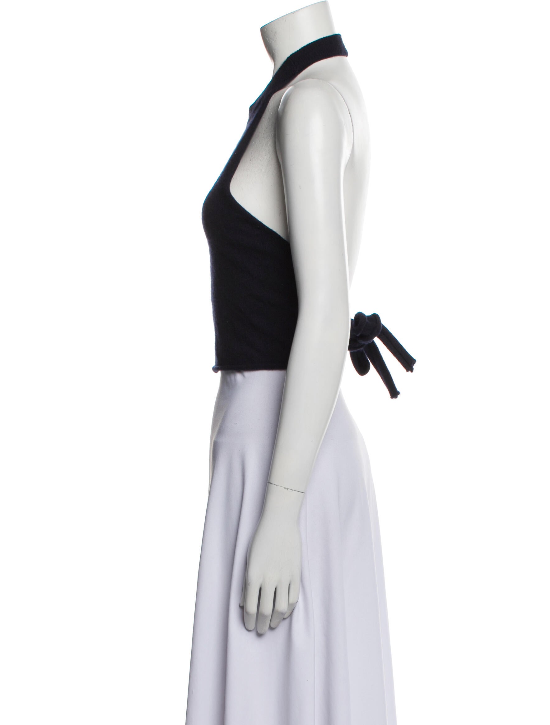 Extreme Cashmere Cashmere Halterneck Crop Top