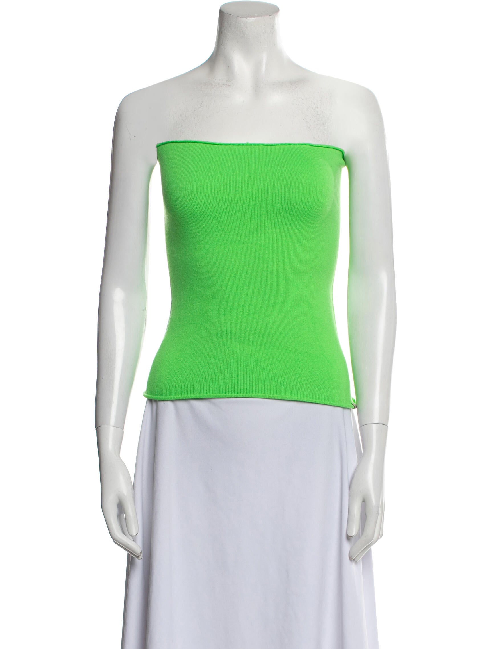 Extreme Cashmere Cashmere Strapless Crop Top