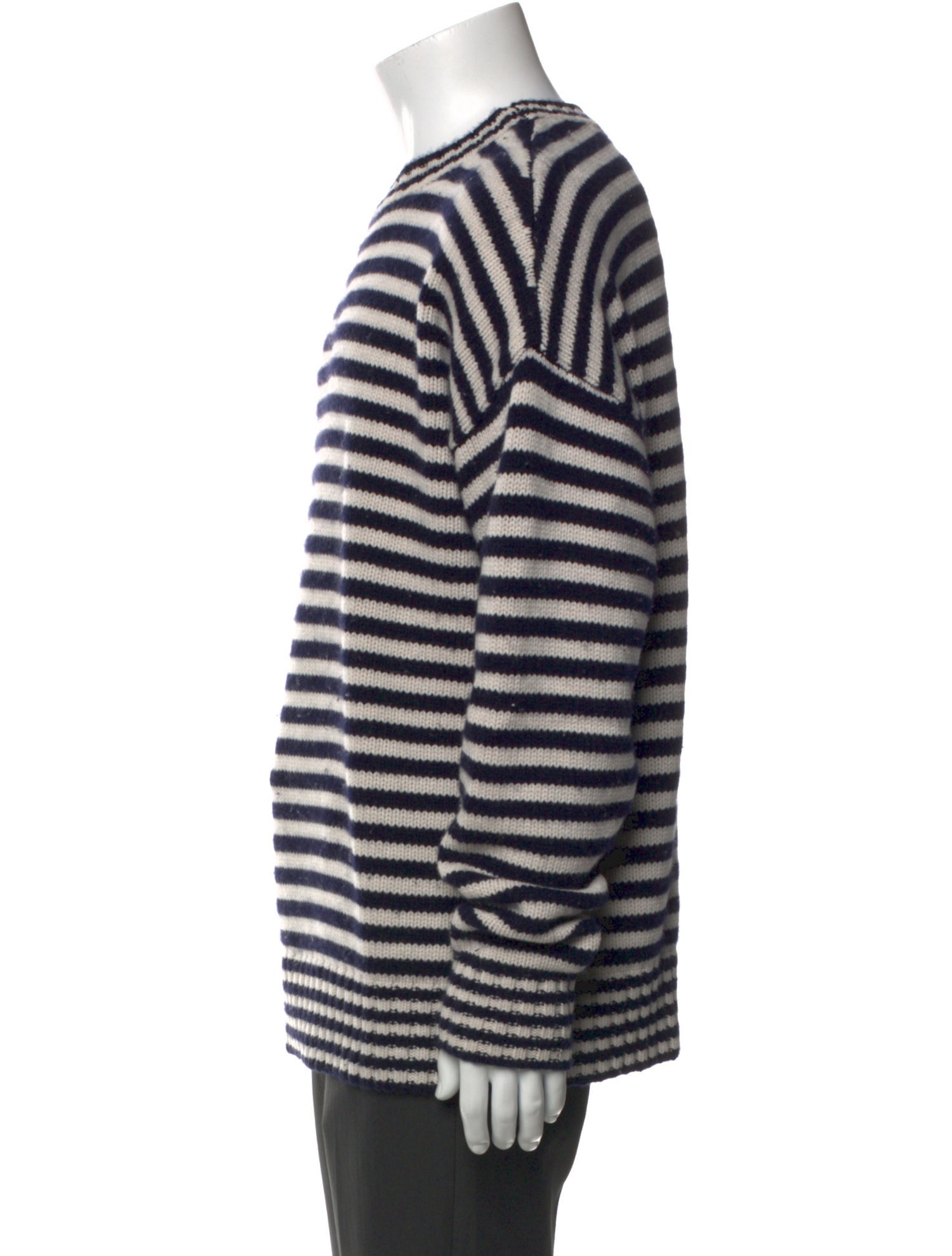 Extreme Cashmere Striped Crew Neck Pullover