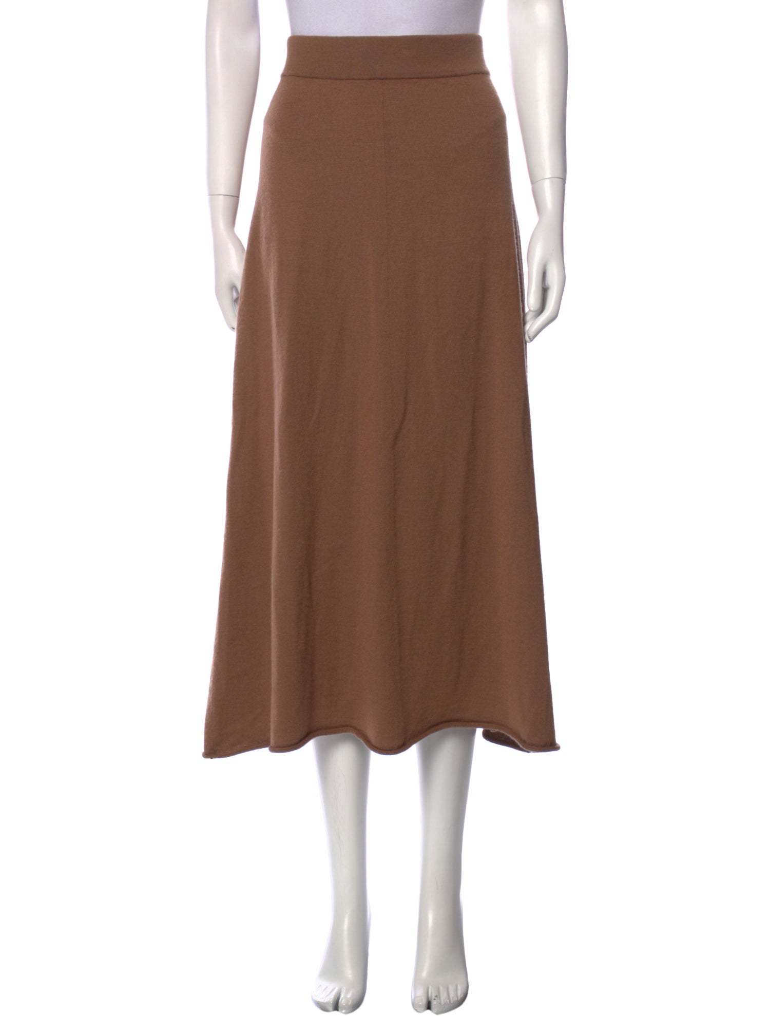 Extreme Cashmere Midi Length Skirt