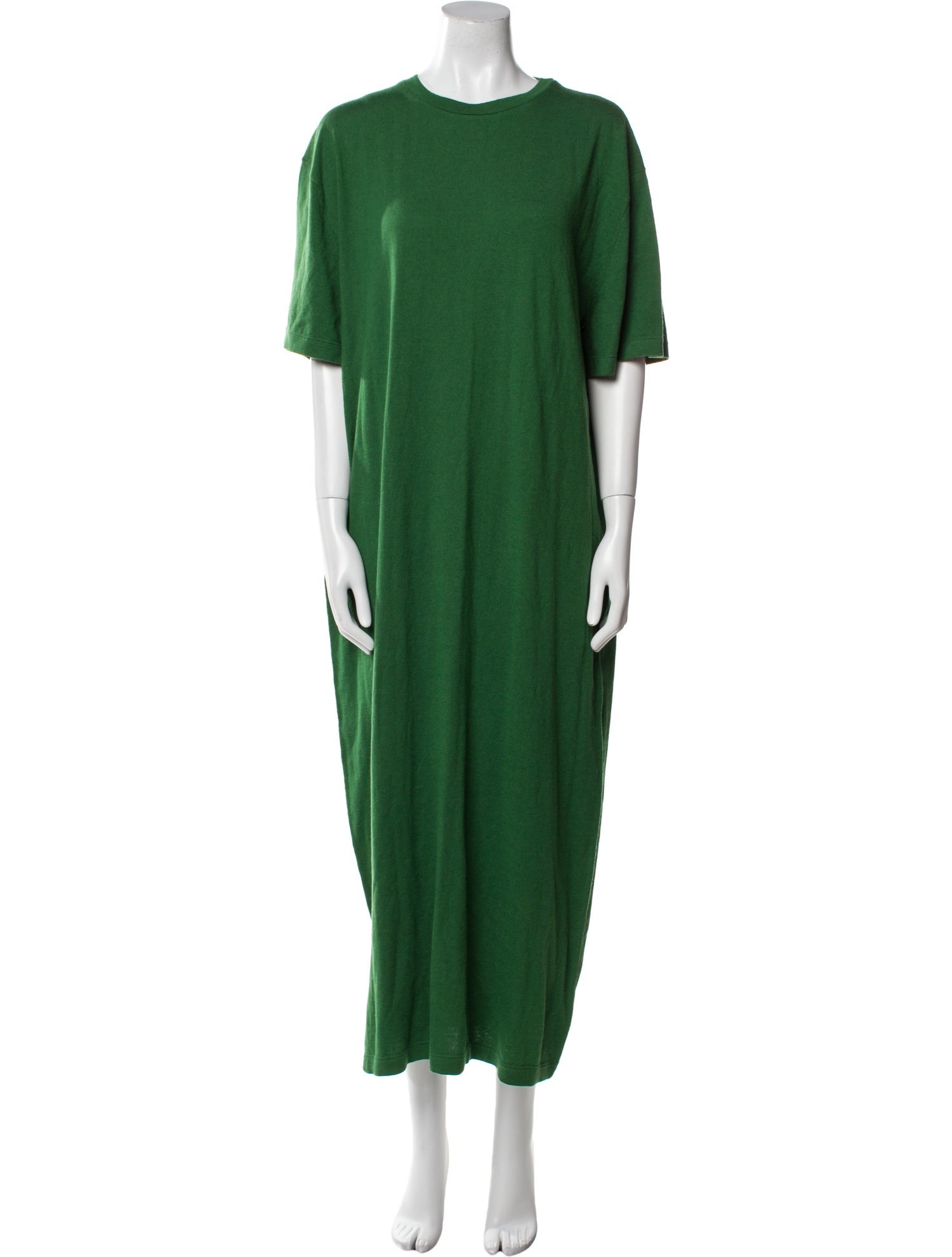 Extreme Cashmere Crew Neck Midi Length Dress