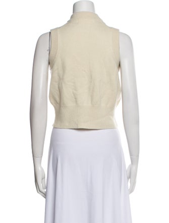 Extreme Cashmere Mock Neck Sleeveless Crop Top