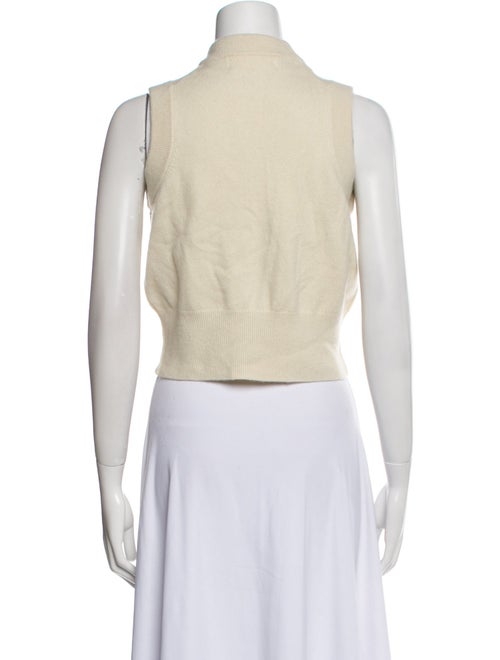 Extreme Cashmere Mock Neck Sleeveless Crop Top