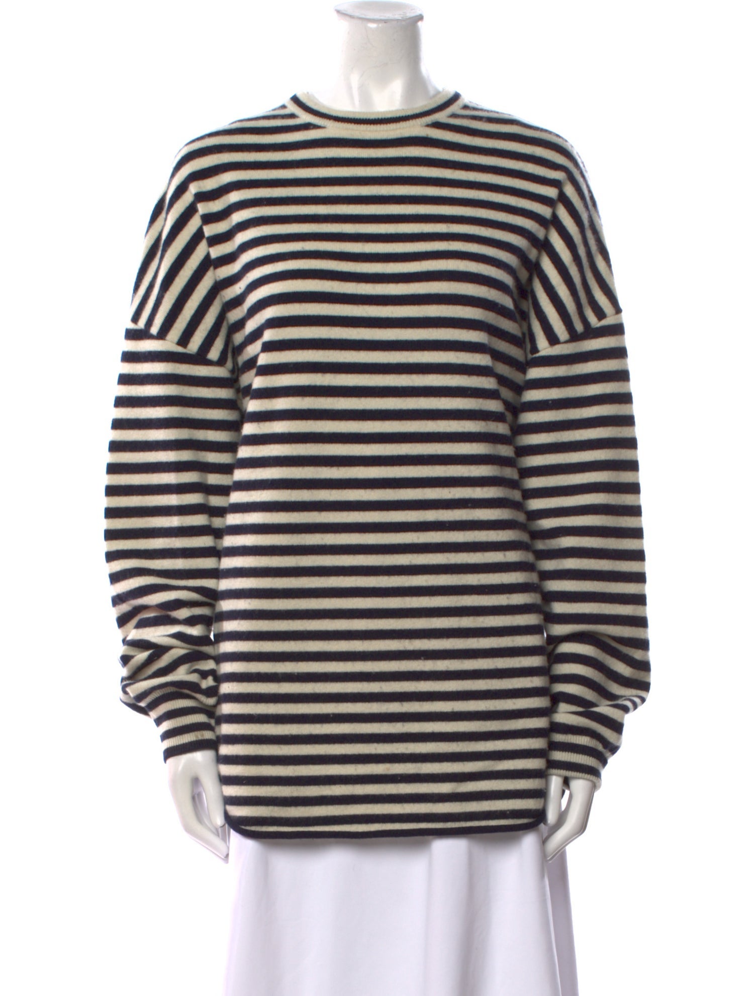 Extreme Cashmere Striped Crew Neck Sweater