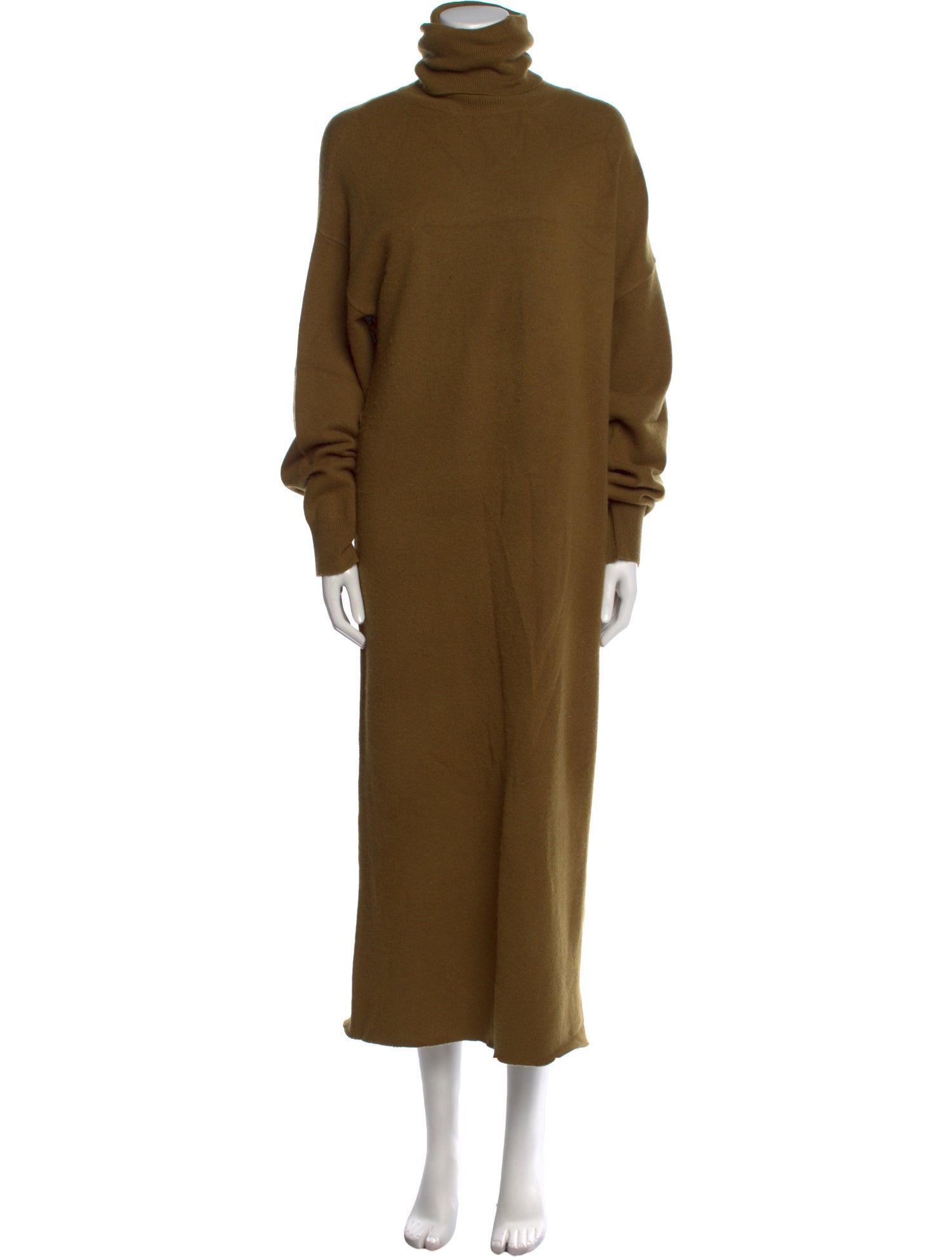 Extreme Cashmere Turtleneck Long Dress