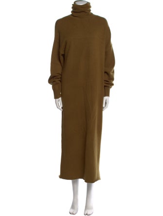 Extreme Cashmere Turtleneck Long Dress
