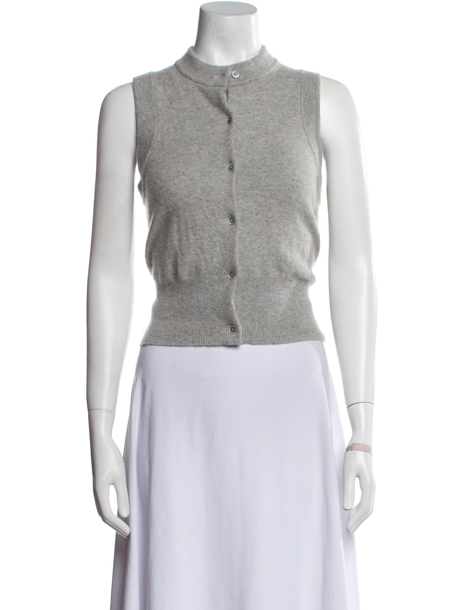 Extreme Cashmere Cashmere Mock Neck Crop Top