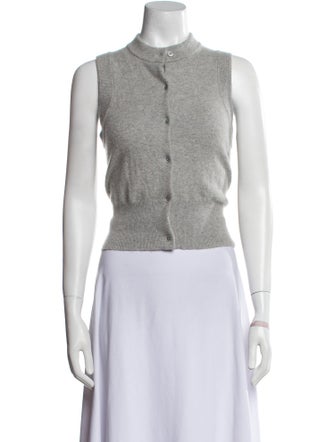 Extreme Cashmere Cashmere Mock Neck Crop Top