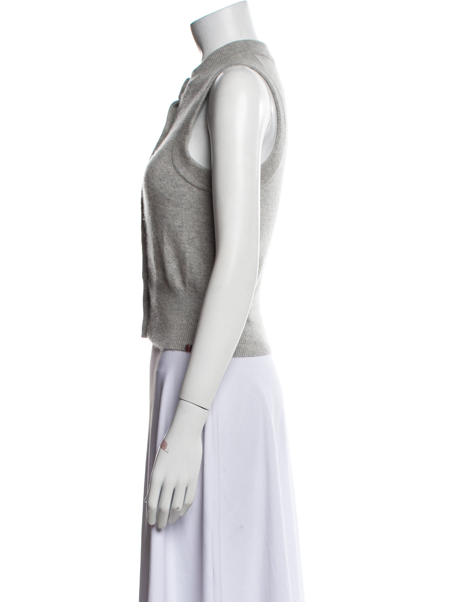 Extreme Cashmere Cashmere Mock Neck Crop Top