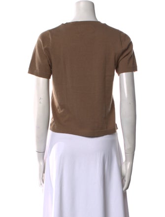 Extreme Cashmere Cashmere Scoop Neck Crop Top