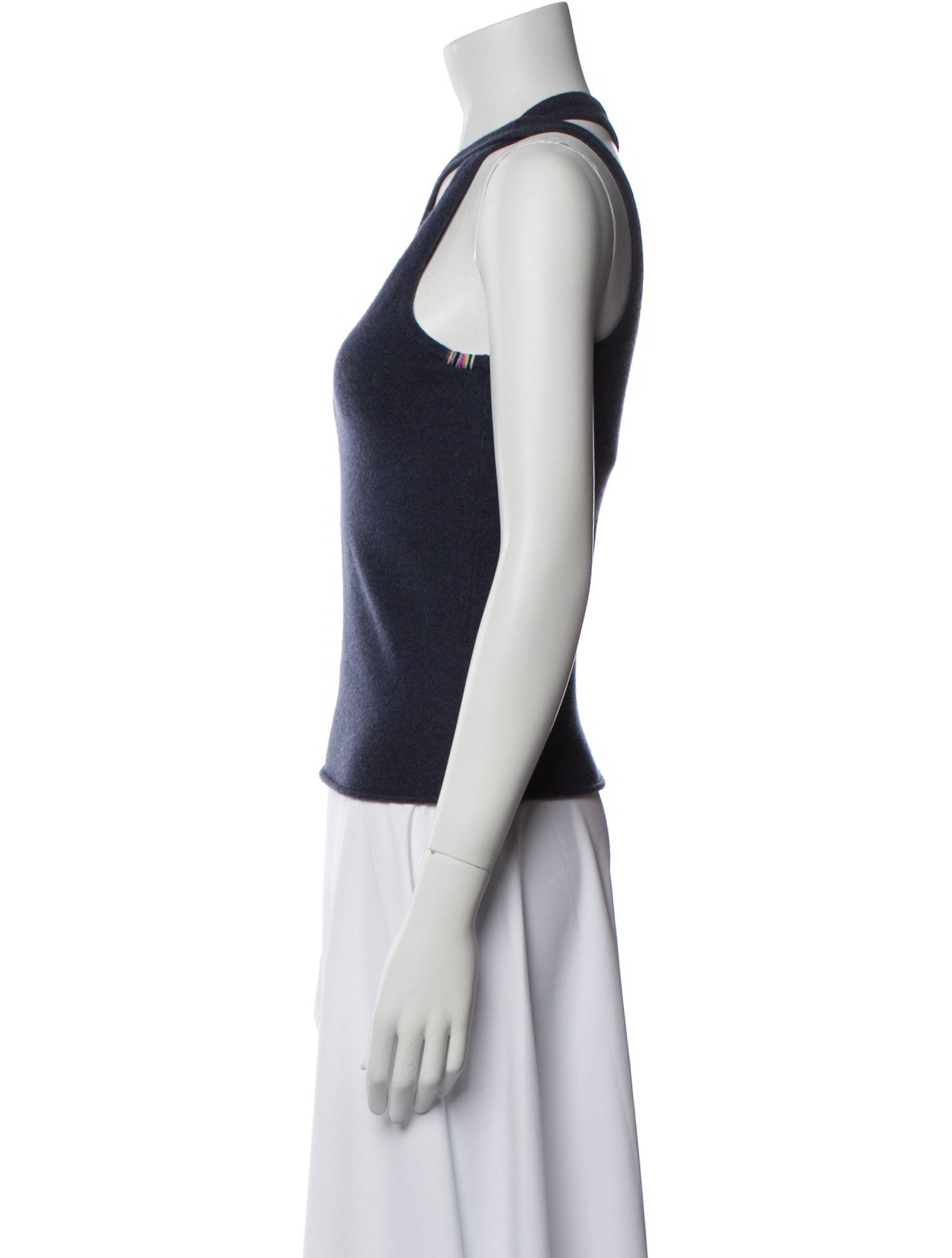 Extreme Cashmere Asymmetrical Sleeveless Top