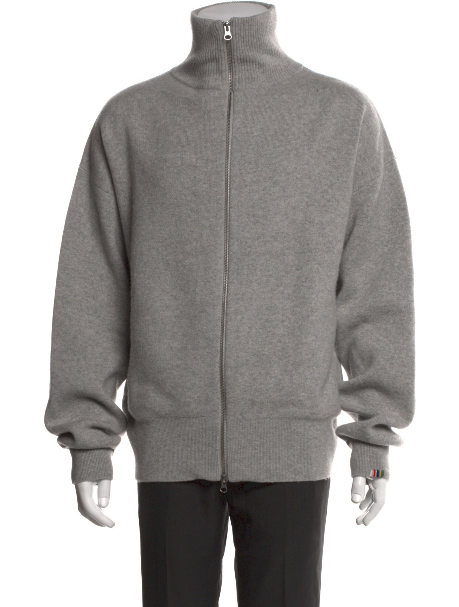 Extreme Cashmere Mock Neck Long Sleeve Cardigan