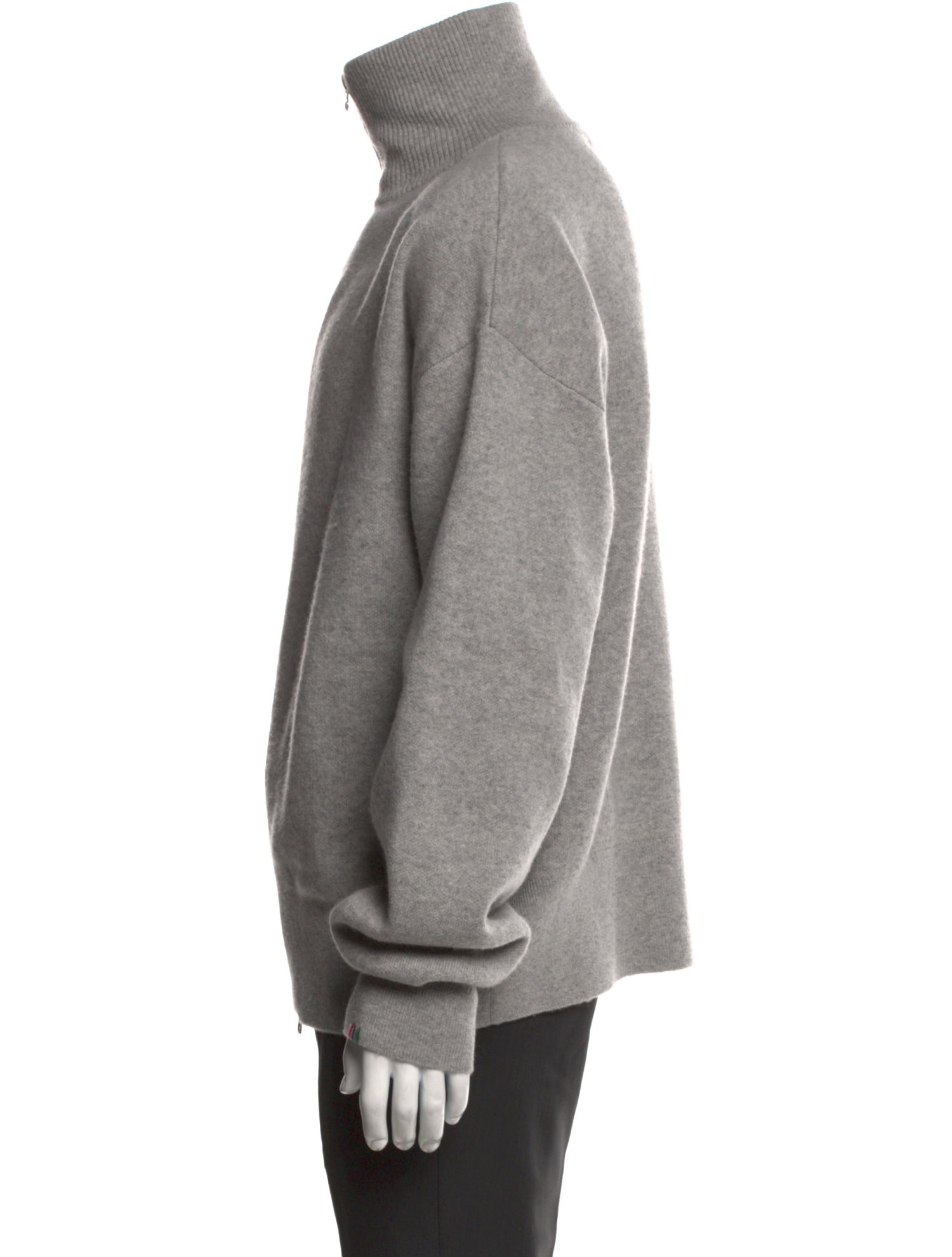 Extreme Cashmere Mock Neck Long Sleeve Cardigan