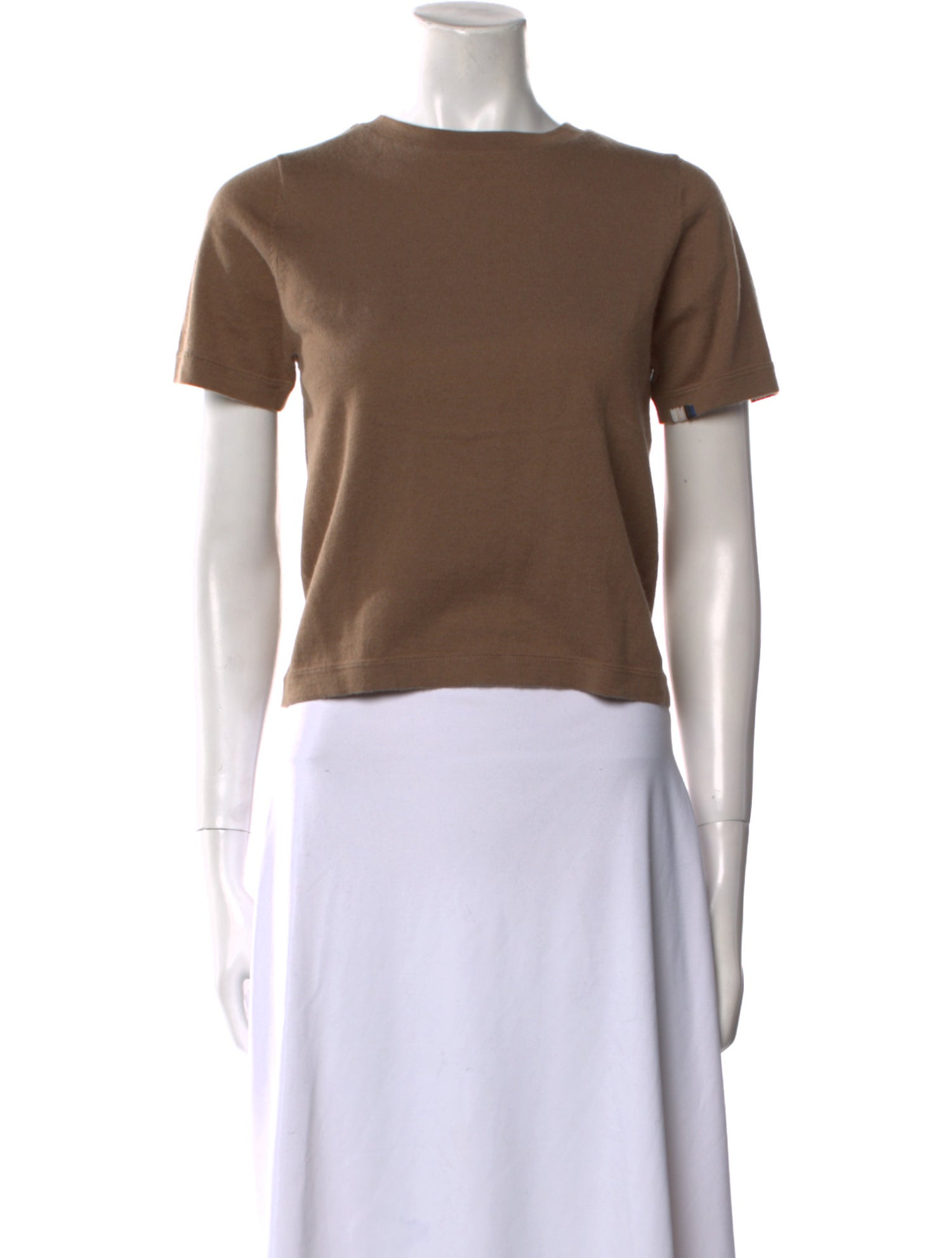 Extreme Cashmere Cashmere Scoop Neck Crop Top