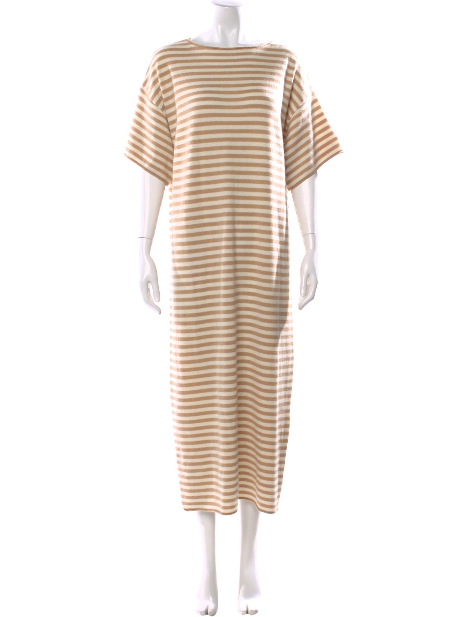 Extreme Cashmere Striped Long Dress