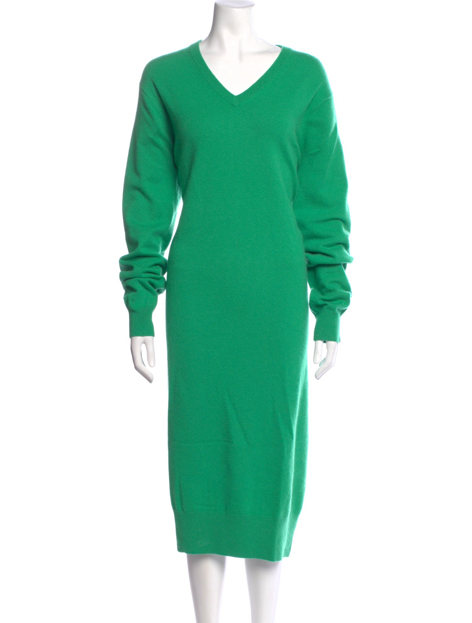 Extreme Cashmere V-Neck Midi Length Dress