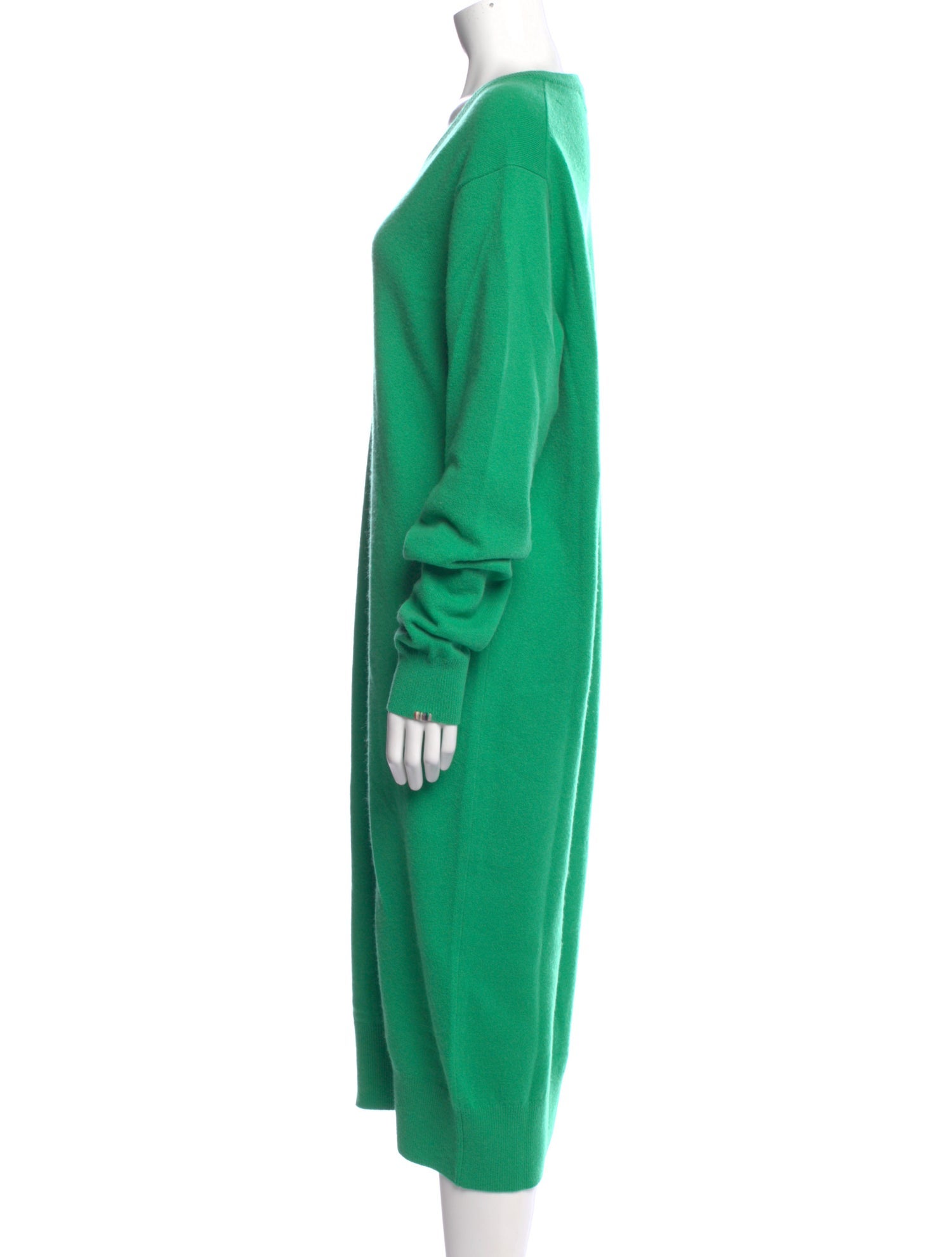 Extreme Cashmere V-Neck Midi Length Dress