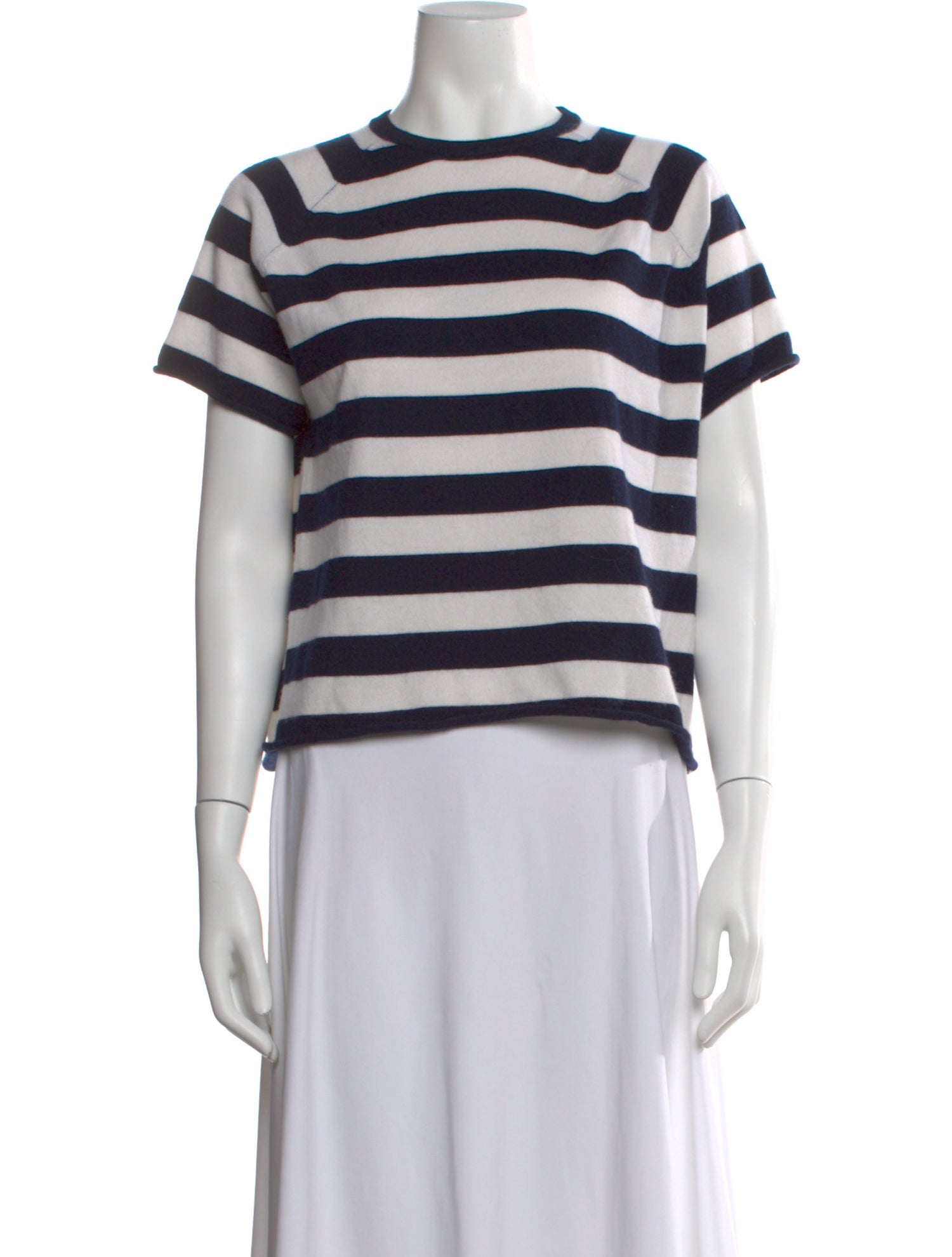 Extreme Cashmere Striped Crew Neck T-Shirt