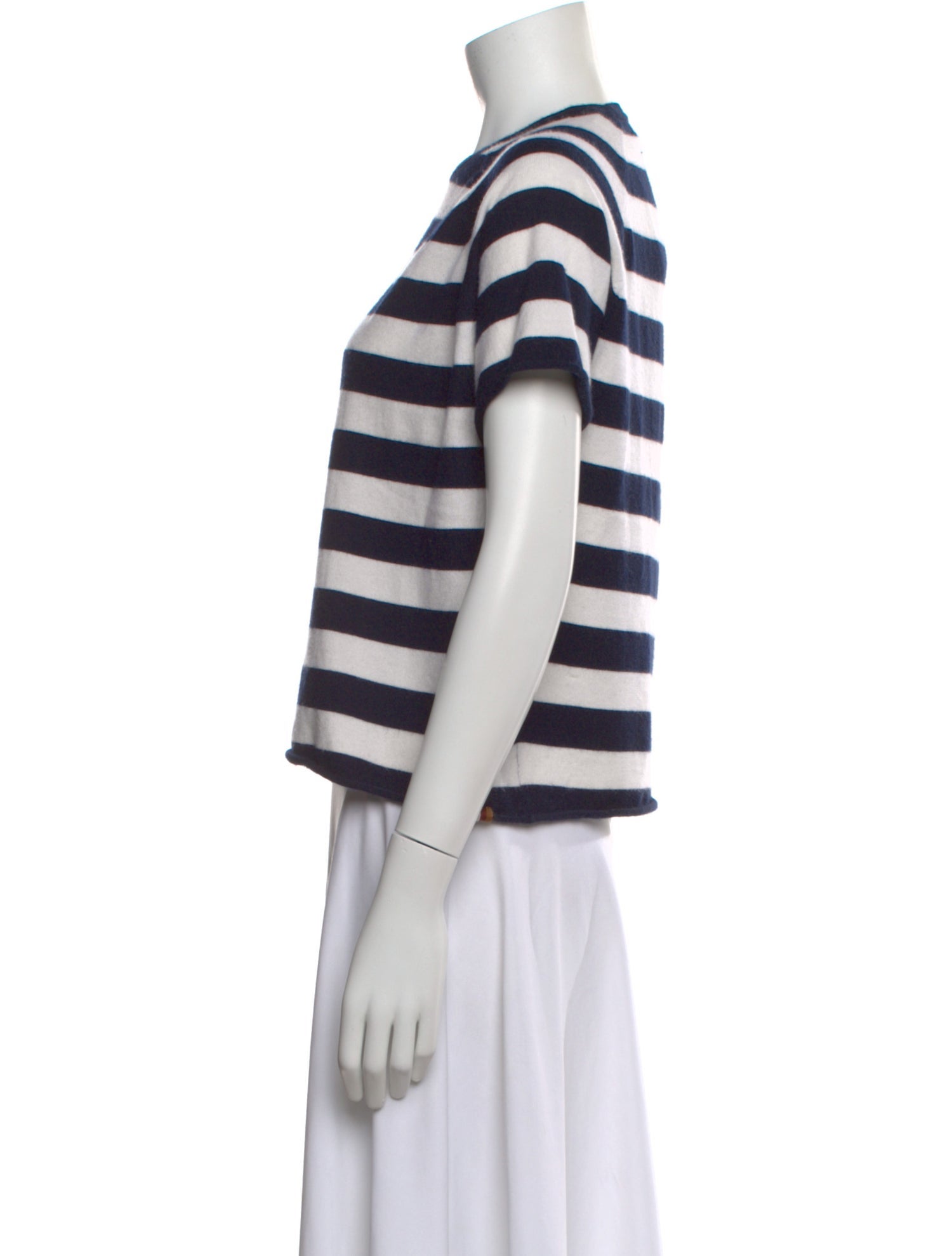 Extreme Cashmere Striped Crew Neck T-Shirt