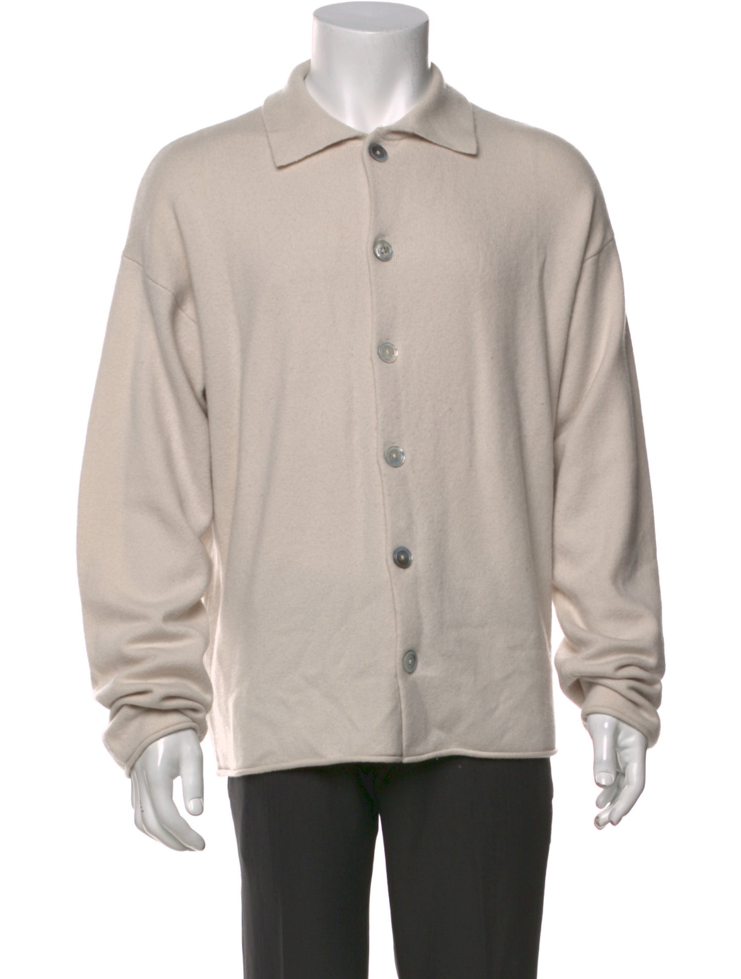 Extreme Cashmere Collar Long Sleeve Cardigan
