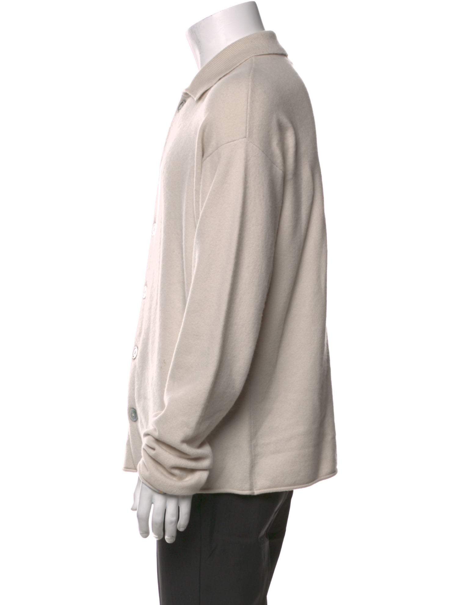 Extreme Cashmere Collar Long Sleeve Cardigan