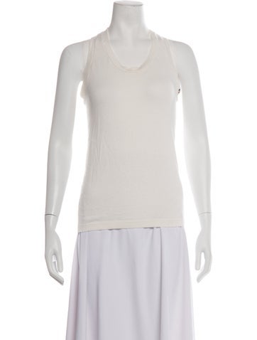 Pre-owned Extreme Cashmere Crew Neck Sleeveless Top In Neutrals