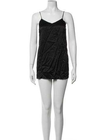 Pre-owned Extreme Cashmere Silk Mini Dress In Black