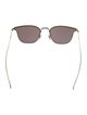 Eyevan 7285 Square Mirrored Sunglasses