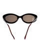 Eyevan 7285 Cat-Eye Tinted Sunglasses